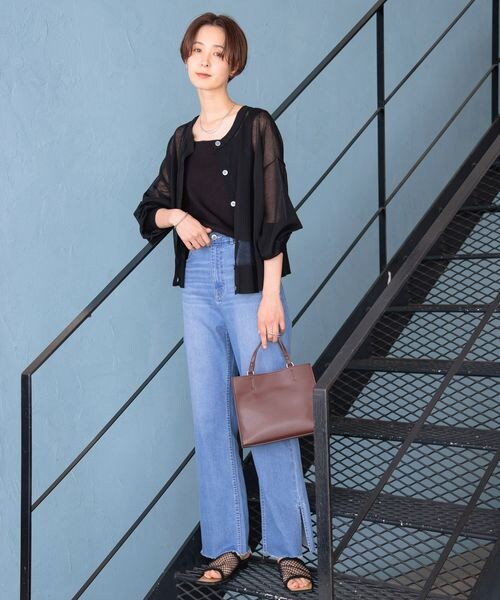 LEPSIM（レプシィム）の「フェイクレザー3WAYバッグ（バッグ・アイボリー08/ブラック09/グレージュ51/ライトブラウン57・ONE SIZE）」の11枚目の写真