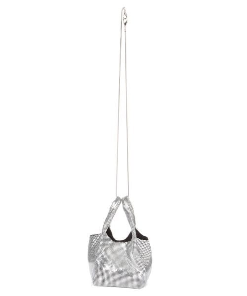 ANDRESD シルバー ハンドバッグ パーティーバッグ ANDRESD アンドレスド coron form bag ワンハンドルバッグ