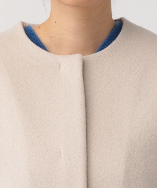 A part by（アパートバイ）の「casheepノーカラーコート/WEB先行予約（ジャケット/アウター・ナチュラル 08/ブラック 09/ライトグレー 11・F）」の12枚目の写真