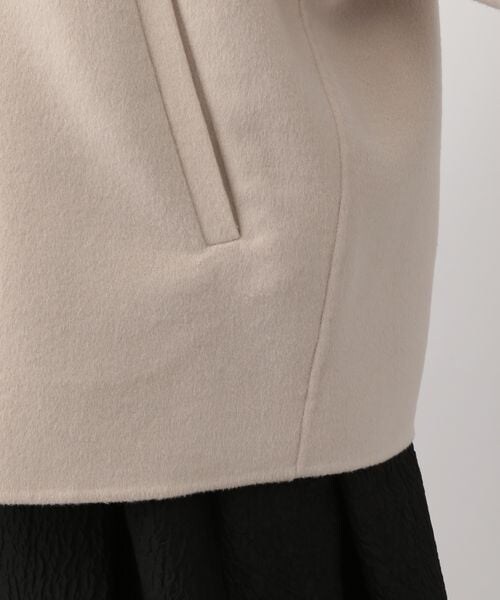 A part by（アパートバイ）の「casheepノーカラーコート/WEB先行予約（ジャケット/アウター・ナチュラル 08/ブラック 09/ライトグレー 11・F）」の15枚目の写真