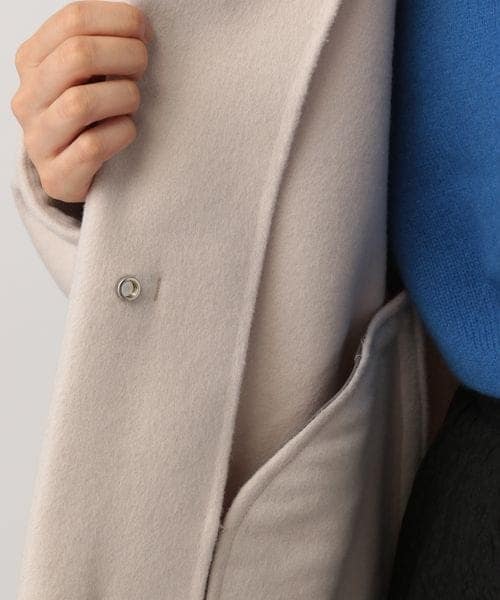 A part by（アパートバイ）の「casheepノーカラーコート/WEB先行予約（ジャケット/アウター・ナチュラル 08/ブラック 09/ライトグレー 11・F）」の18枚目の写真