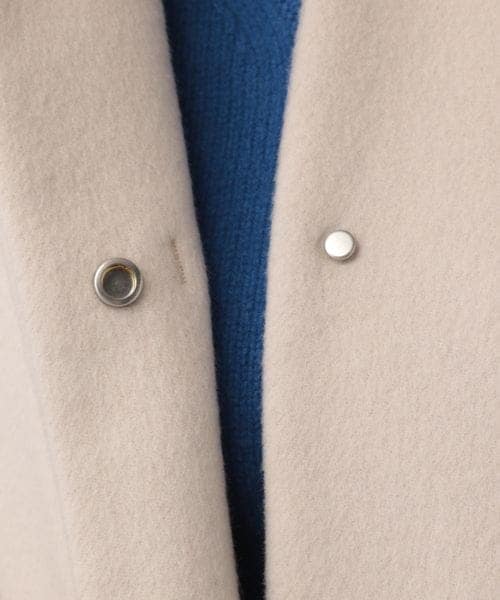 A part by（アパートバイ）の「casheepノーカラーコート/WEB先行予約（ジャケット/アウター・ナチュラル 08/ブラック 09/ライトグレー 11・F）」の17枚目の写真