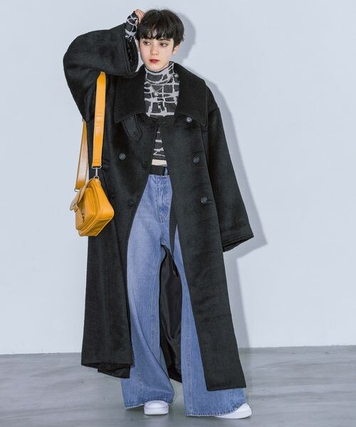 PAGEBOY（ページボーイ）の「2WAYスリーブリブTOPS（トップス・ホワイト系01/ブラック系08/ブラック09・F）」の9枚目の写真