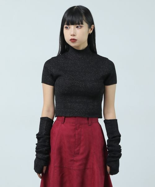 PAGEBOY（ページボーイ）の「2WAYスリーブリブTOPS（トップス・ホワイト系01/ブラック系08/ブラック09・F）」の17枚目の写真