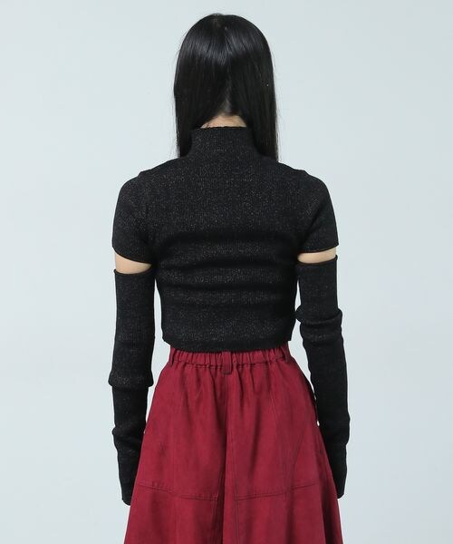 PAGEBOY（ページボーイ）の「2WAYスリーブリブTOPS（トップス・ホワイト系01/ブラック系08/ブラック09・F）」の16枚目の写真