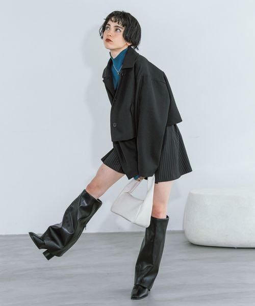 楽天市場】【SALE／50%OFF】(W)ショートJKT/ジレ2Pコート