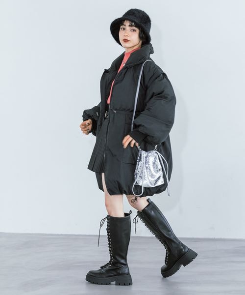 PAGEBOY(ページボーイ)の「スタンドボリュームブルゾン(ジャケット/アウター・オフホワイト05/ブラック09/モカ53・F)」の16枚目の写真