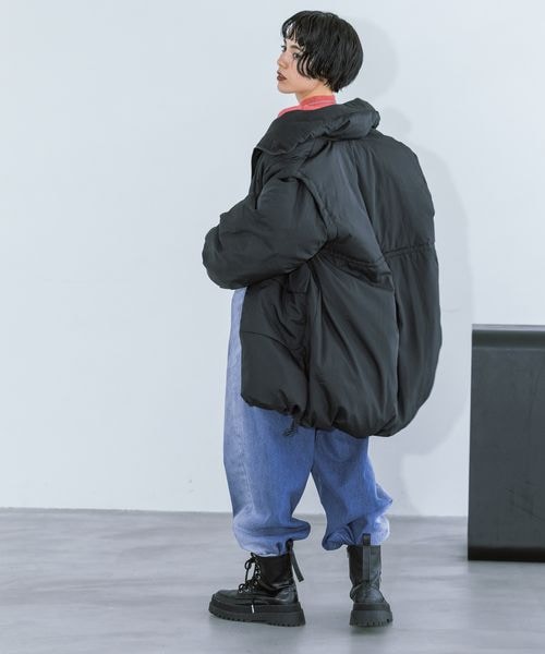 PAGEBOY(ページボーイ)の「スタンドボリュームブルゾン(ジャケット/アウター・オフホワイト05/ブラック09/モカ53・F)」の19枚目の写真