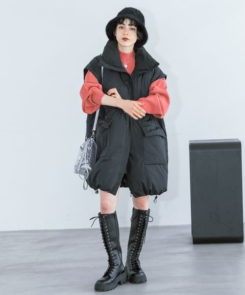 PAGEBOY(ページボーイ)の「スタンドボリュームブルゾン(ジャケット/アウター・オフホワイト05/ブラック09/モカ53・F)」の22枚目の写真