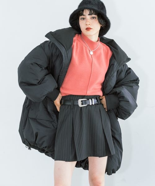 PAGEBOY(ページボーイ)の「スタンドボリュームブルゾン(ジャケット/アウター・オフホワイト05/ブラック09/モカ53・F)」の2枚目の写真