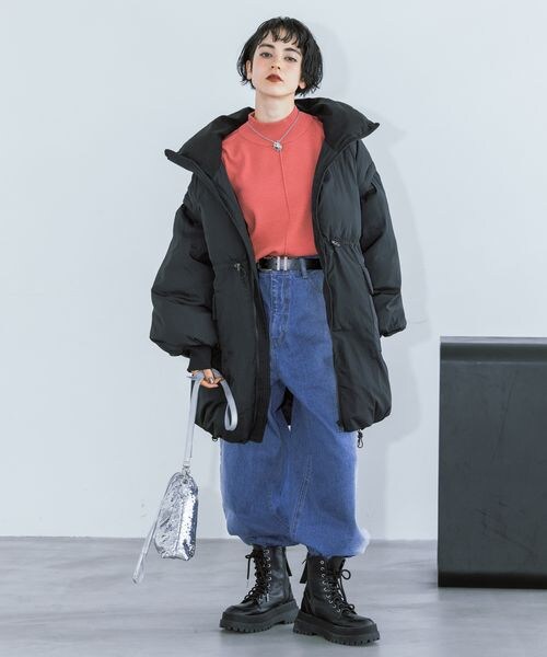 PAGEBOY(ページボーイ)の「スタンドボリュームブルゾン(ジャケット/アウター・オフホワイト05/ブラック09/モカ53・F)」の18枚目の写真