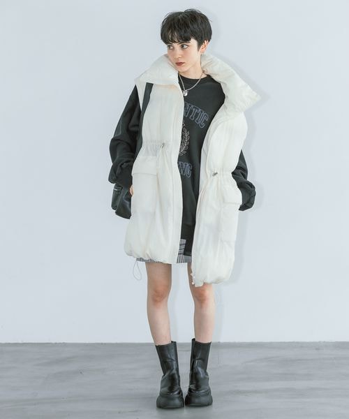 PAGEBOY(ページボーイ)の「スタンドボリュームブルゾン(ジャケット/アウター・オフホワイト05/ブラック09/モカ53・F)」の12枚目の写真