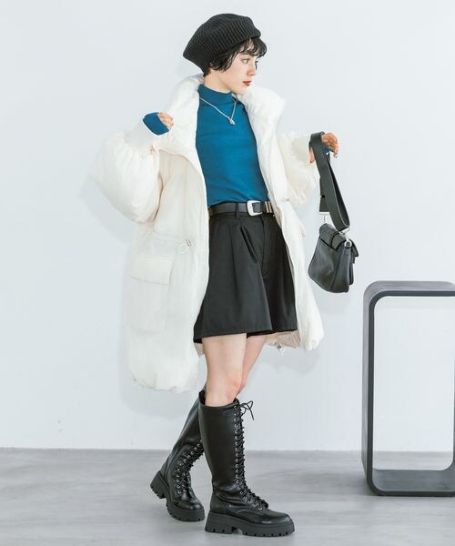 PAGEBOY(ページボーイ)の「スタンドボリュームブルゾン(ジャケット/アウター・オフホワイト05/ブラック09/モカ53・F)」の9枚目の写真