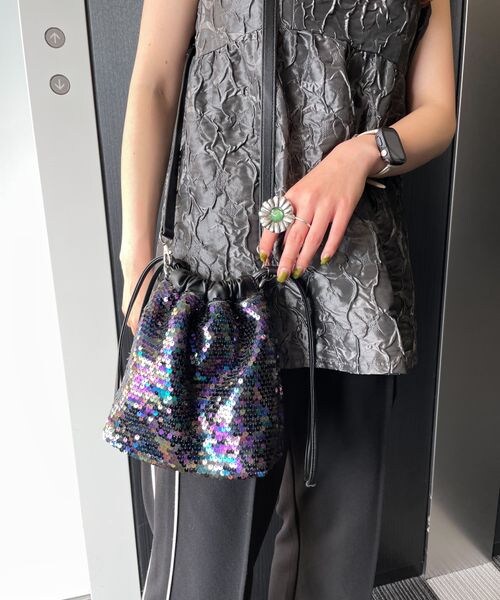 PAGEBOY(ページボーイ)の「アソートミニショルダー(バッグ・ブラック09/スパンコール10/シルバースパンコール12・F)」の2枚目の写真