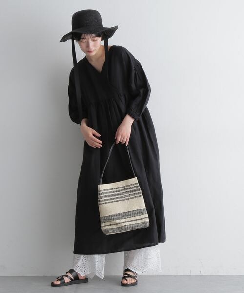 新品 Natural by studio CLIP 綿麻デニムコートワンピース 新品《Natural by clip》ナチュバイ 綿麻デニムコートワンピース