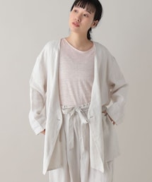 studio CLIP | 《natural by clip》リネンノーカラージャケット(ジャケット/アウター)