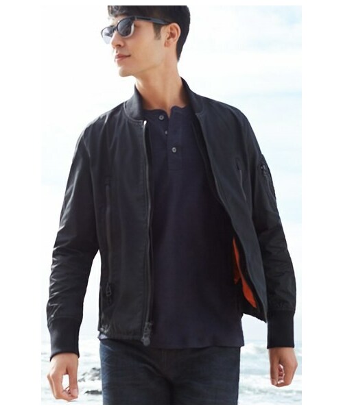 narifuri×SPIEWAK MA-1 Road Jacket sizeL ブラック 50253544 