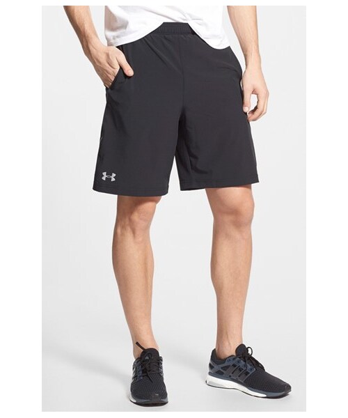 UNDER ARMOUR（アンダーアーマー）の「Under Armour 'Launch' HeatGear® Shorts（その他パンツ・メンズ・Black/ Black/ Rflctve Silver・Regular XX-Large/Regular X-Large/Regular Large/Regular Medium/Regular Small）」の2枚目の写真