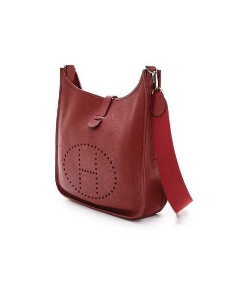 HERMES(エルメス)の「What Goes Around Comes Around Hermes Evelyne II Bag(ショルダーバッグ・レディース・Red・One Size)」の4枚目の写真