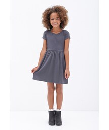FOREVER 21 | FOREVER 21 girls Cuffed-Sleeve Jersey Dress (Kids)(ワンピース)