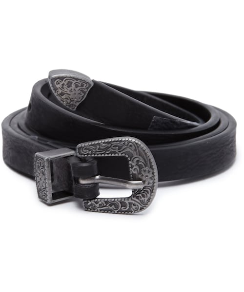 FOREVER 21（フォーエバー トゥエンティーワン）の「FOREVER 21+ Western Faux Leather Skinny Belt（ベルト・レディース・Brown/Black・MED/LG/SM/MED/XS/S）」の9枚目の写真