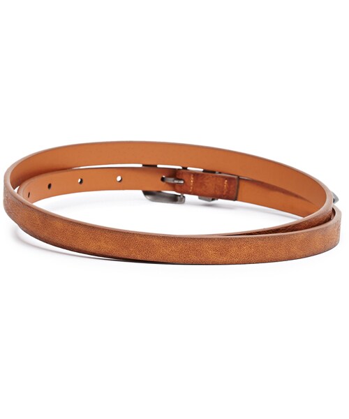 FOREVER 21（フォーエバー トゥエンティーワン）の「FOREVER 21+ Western Faux Leather Skinny Belt（ベルト・レディース・Brown/Black・MED/LG/SM/MED/XS/S）」の4枚目の写真