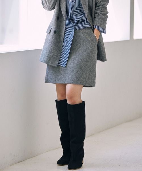 BABYLONE（バビロン）の「ネップツイードミニスカート（）」 - WEAR
