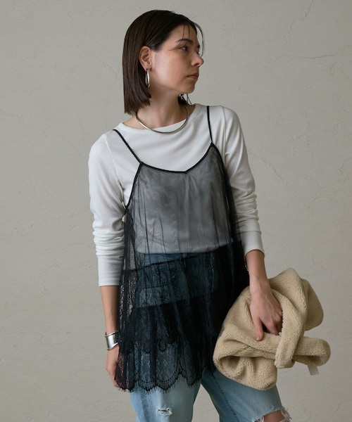 LOUNGEDRESS(ラウンジドレス) レースキャミ レースキャミ（キャミソール）｜LOUNGEDRESS（ラウンジドレス