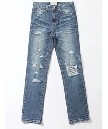 imvely | ストレートダメージパンツ(デニムパンツ)