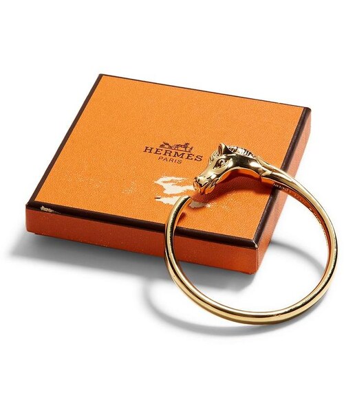 HERMES（エルメス）の「Luxe Vintage Finds Hermes Gold Horse Cuff（ブレスレット・レディース・Gold・Regular One Size）」の6枚目の写真