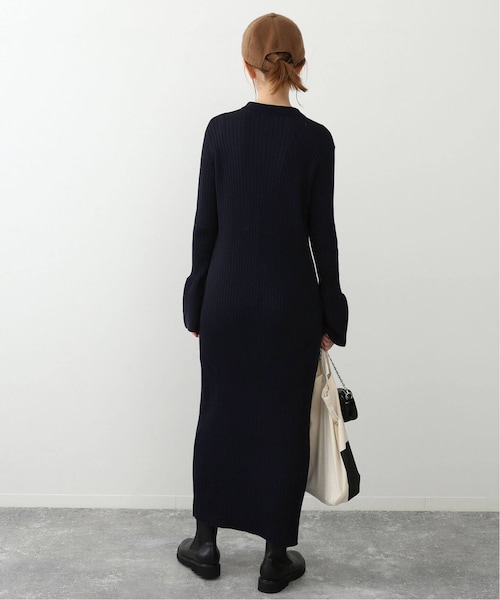 スローブイエナ／2023AW フレアスリーブポロエリニットワンピース SLOBE IENA（スローブイエナ）の「《予約》フレアスリーブポロエリ