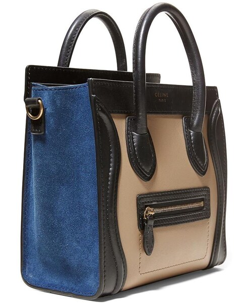 CELINE（セリーヌ）の「Luxe Vintage Finds Celine Luggage Nano Handbag（バッグ・レディース・Grey/Black/Blue・Regular One Size）」の4枚目の写真
