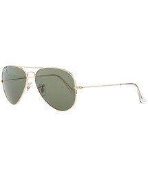 Ray-Ban | Ray-Ban Original Aviator Polarized Sunglasses, Green(サングラス)