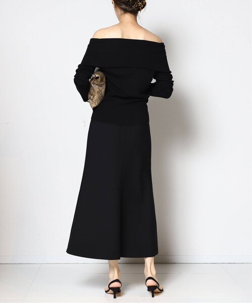 ＊美品＊MUSE de Deuxieme Classe／リブ　ニット　ブラック MUSE de Deuxieme classe（ミューズデドゥーズィエムクラス）の