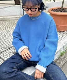 CIAOPANIC TYPY | 【ユニセックス】キープシェイプワッフルニットプルオーバー(ニット/セーター)