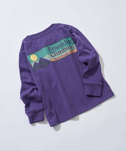 CIAOPANIC TYPY(チャオパニックティピー)の「【KIDS】FC フレックスバックロゴ長袖Tee(Tシャツ/カットソー・キッズ・ホワイト/ブルー/パープル/ブラック・L/XL/XXL)」の4枚目の写真