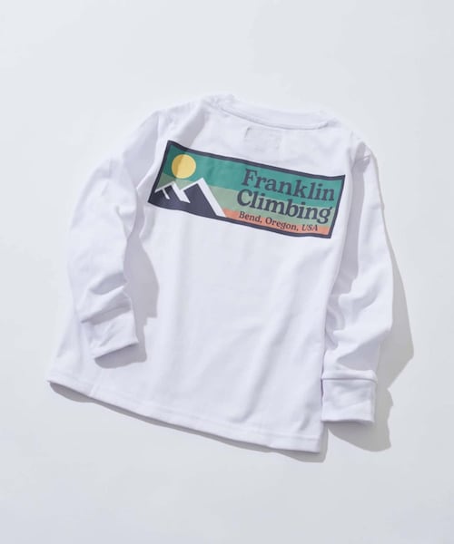 CIAOPANIC TYPY(チャオパニックティピー)の「【KIDS】FC フレックスバックロゴ長袖Tee(Tシャツ/カットソー・キッズ・ホワイト/ブルー/パープル/ブラック・L/XL/XXL)」の1枚目の写真