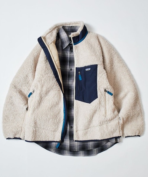 patagonia（パタゴニア）の「Ms Classic Retro-X Jkt / メンズ クラシック レトロX ジャケット / 23056【限定展開】（ジャケット/アウター・メンズ・オフホワイト/ナチュラル/グリーン/ブルー・S）」の21枚目の写真