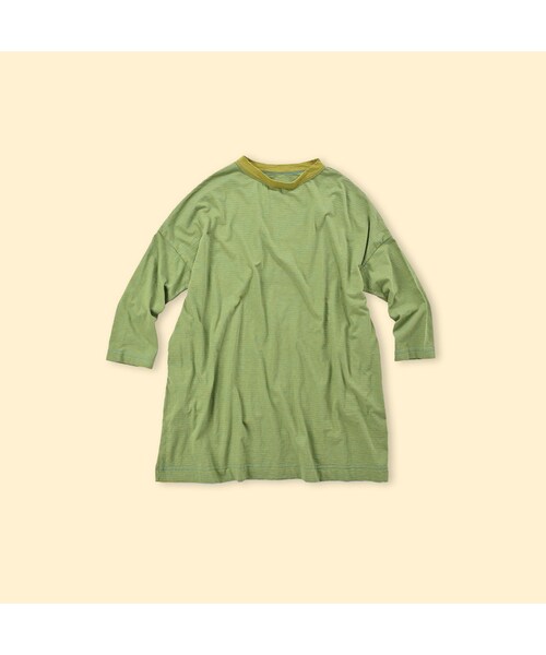 45rpm ONEONE いろいろめくら縞天竺のチュニック 72 ★新品タグ付き 45RONEONE いろいろめくら縞天竺のチュニック: WOMEN｜45R