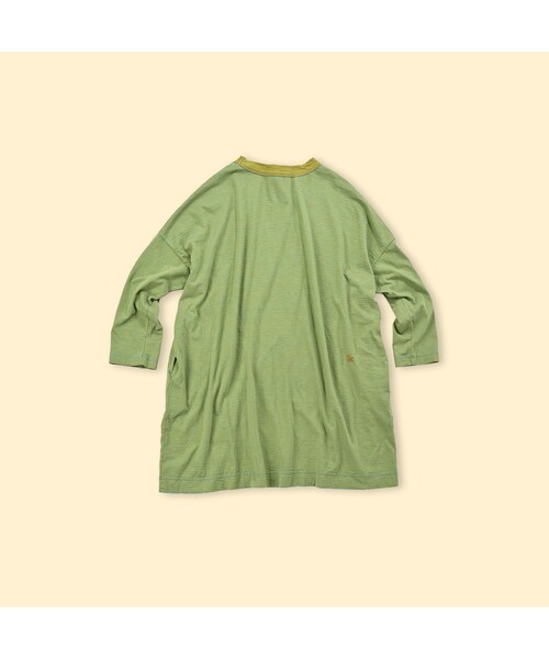 45rpm ONEONE いろいろめくら縞天竺のチュニック 72 ☆新品タグ付き