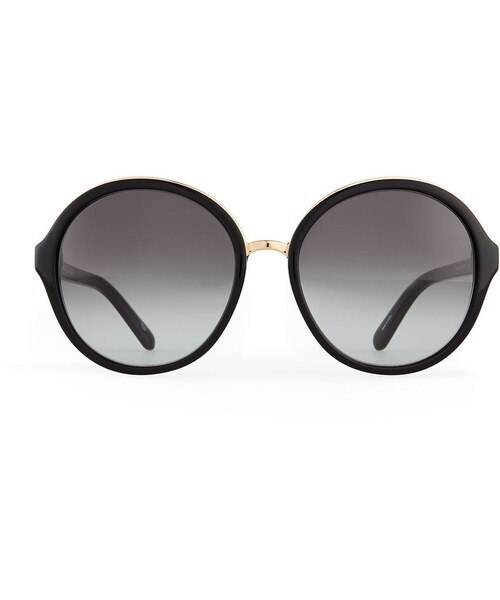 kate spade new york（ケイトスペード ニューヨーク）の「Kate Spade New York Bernadette Round Sunglasses, Black（サングラス・レディース・BLACK）」の2枚目の写真