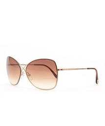 TOM FORD | Tom Ford Colette Metal-Frame Butterfly Sunglasses, Rose Golden(サングラス)