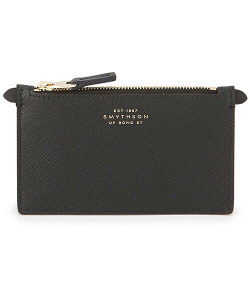 SMYTHSON 黒レザー キーホルダー SMYTHSON】JAPAN EXCLUSIVE KEY HOLDER 【日本限定
