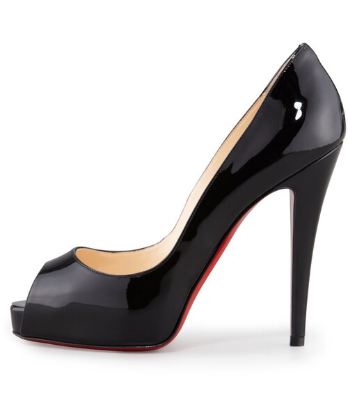 Christian Louboutin（クリスチャンルブタン）の「Christian Louboutin Very Prive Patent Pump（パンプス・レディース・BLACK・39.5B/9.5B）」の2枚目の写真
