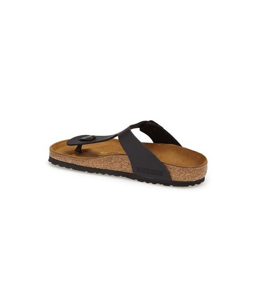 BIRKENSTOCK(ビルケンシュトック)の「Birkenstock 'Gizeh' Leather Thong Sandal (Women)(サンダル・レディース・Black/Mocha・7-7.5US / 38EU D/5-5.5US / 36EU D/9-9.5US / 40EU D/11-11.5US / 42EU D/10-10.5US / 41EU D/6-6.5US / 37EU D/8-8.5US / 39EU D)」の2枚目の写真