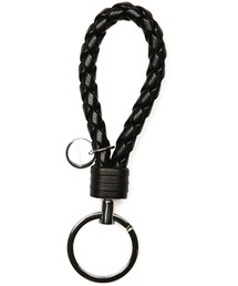 BOTTEGA VENETA | Bottega Veneta Braided Loop Key Ring, Black(キーホルダー)
