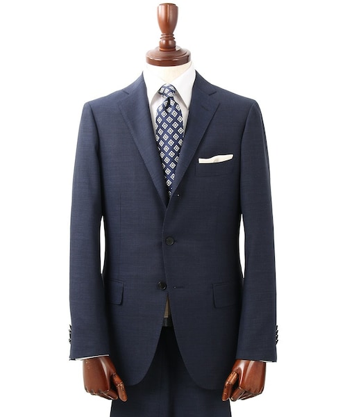 SUIT COMPANY(スーツカンパニー:FILO D'ORO).シルク混3ピース スーツ