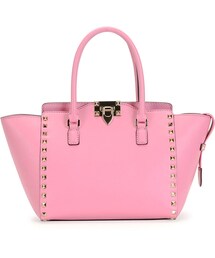VALENTINO | Valentino Rockstud Small Shopper Bag, Pink(トートバッグ)