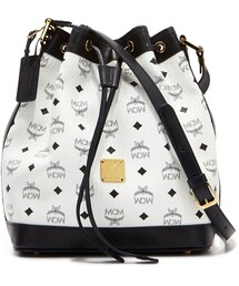 MCM | MCM Heritage Visetos Drawstring Bag, White(ショルダーバッグ)
