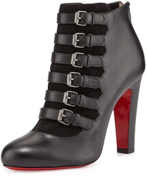 Christian Louboutin | Christian Louboutin Attrroupee Buckled Red Sole Bootie(ブーツ)